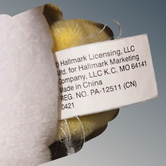 Hallmark Small Fried Egg Plush Stuffed Toy 7” - Picture 3 of 5